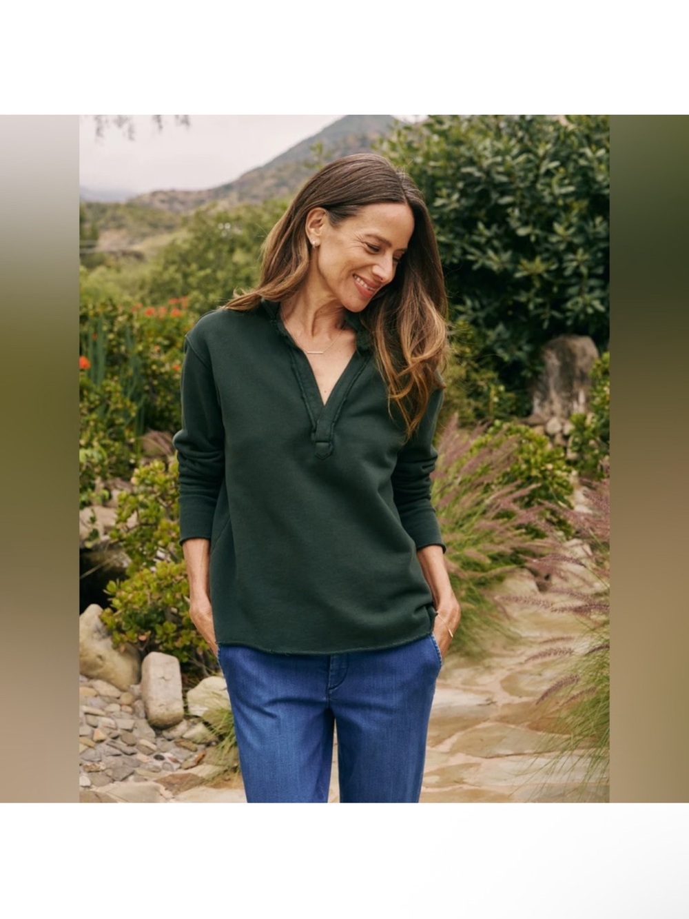Frank & Eileen Patrick Triple Fleece Popover Henley